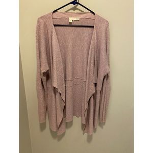 Eileen Fisher Pastel Purple Waterfall Cardigan
